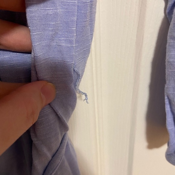 Thyme Maternity Periwinkle Boho Blouse Top Small - Picture 8 of 8